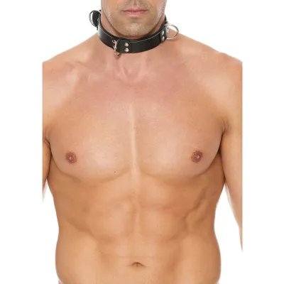 Deluxe Bondage Collar Black