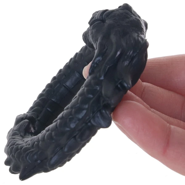 Black Caiman Silicone Cock Ring By Creature Cocks