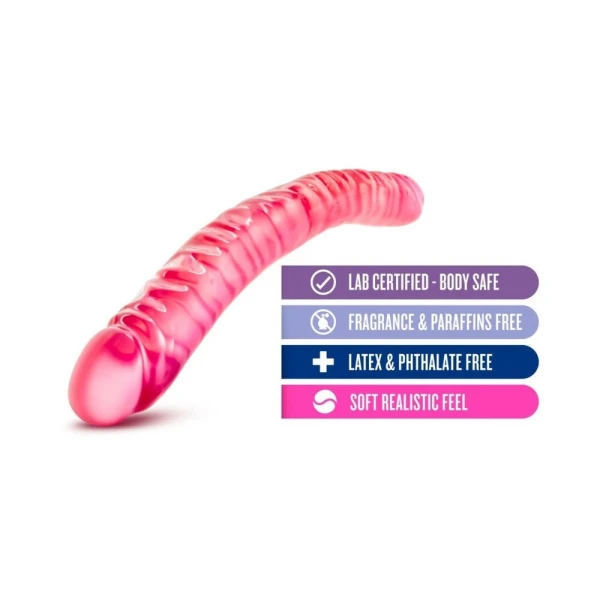 B Yours - 18in Double Dildo - Pink — image 9 of 10
