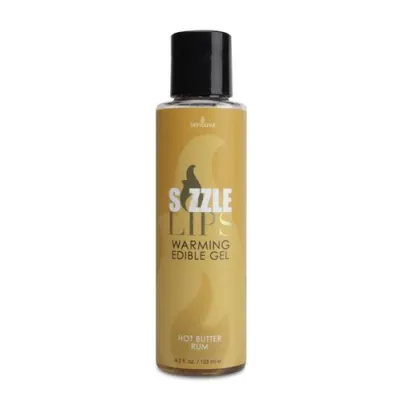 Sizzle Lips Warming Edible Gel Hot Butter Rum 4 2 Oz