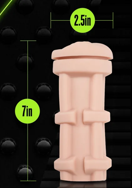 M for Men - Soft and Wet - Pussy With Pleasure Ridges - Self Lubricating Stroker Cup - Vanilla