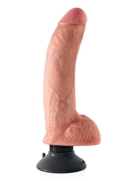 King Cock 9'' Vibrating Cock with Balls