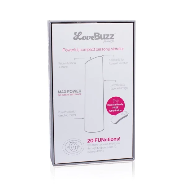 LoveBuzz Positive Angle Rechargeable Waterproof Vibrator By Screaming O - Black