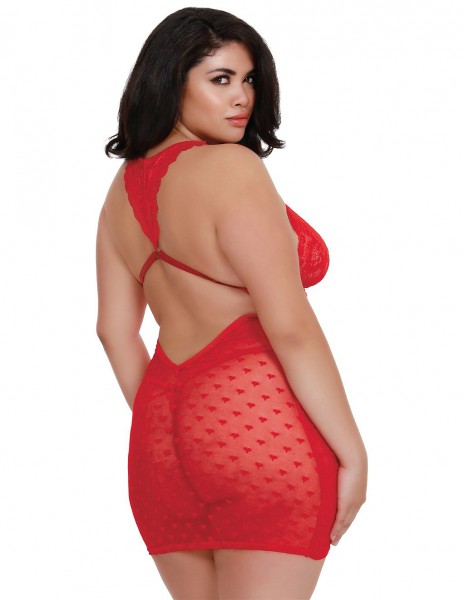 Dreamgirl Galloon Lace Ruched Chemise