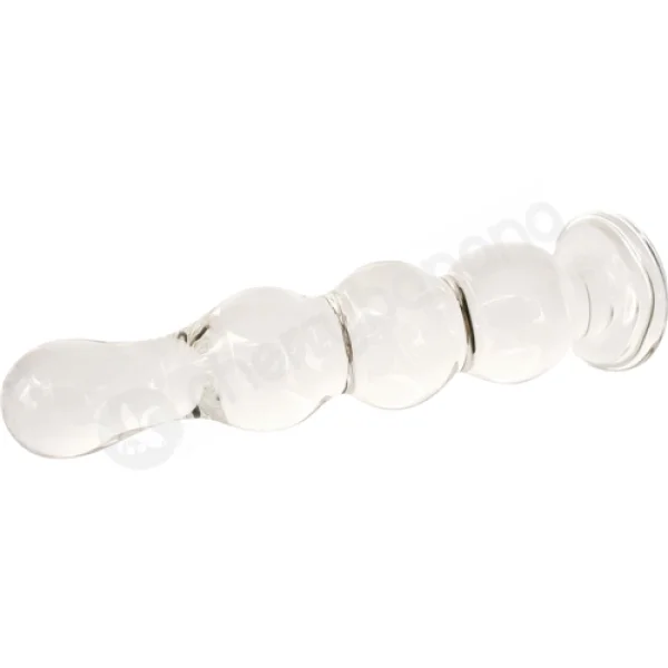 Crystal Ripples Clear Rippled Butt Plug