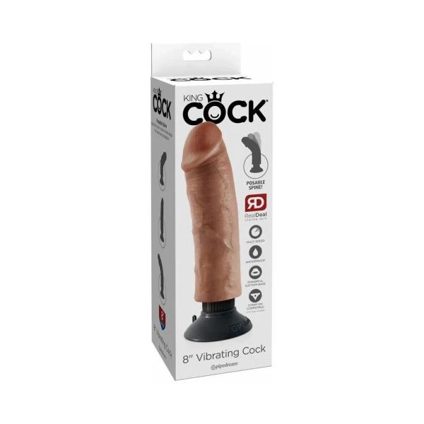 King Cock 8in Vibrating Cock — image 20 of 23