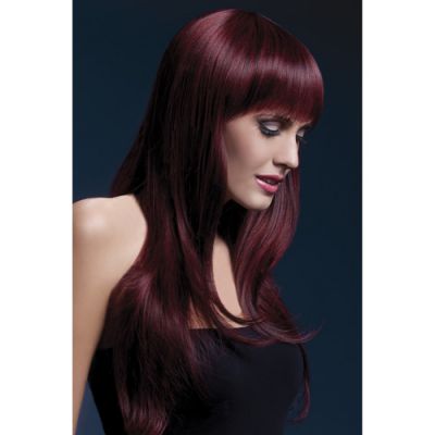 Long Wig Fever Dark Red