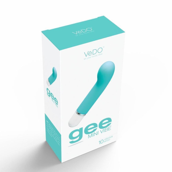 VeDO 'Gee' Mini G-Spot Rechargeable Waterproof Vibrator - Turquoise