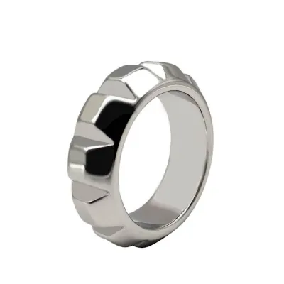 Kinki Tyrant Studded Steel Cock Ring