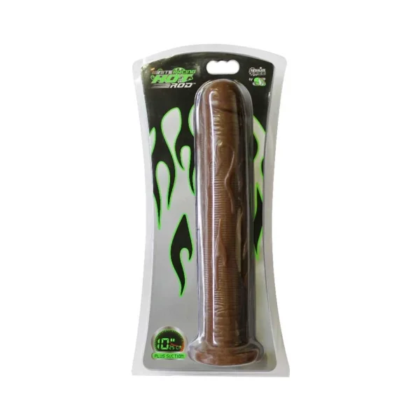 Si 10in Hot Rod W/suction Cup Brown