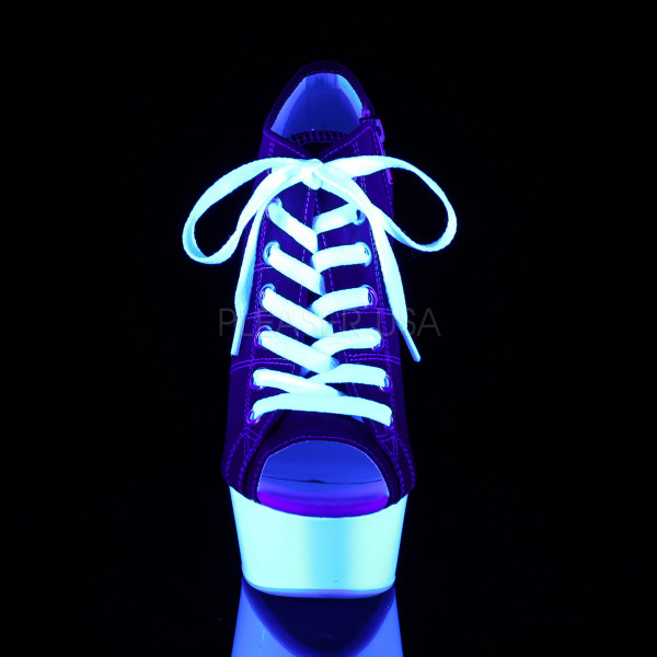 6 inches Heel,1 3/4 inches PF Open Toe Sneaker, Side Zip — image 6 of 20