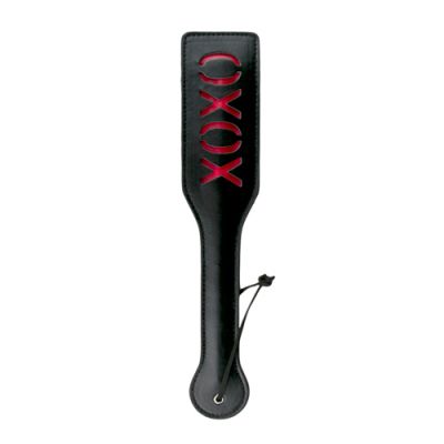 Black Leather Paddle XOXO