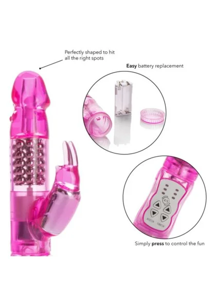 California Exotic Waterproof Jack Rabbit - Pink
