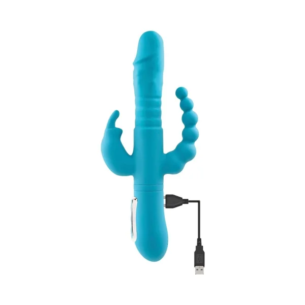 A&e Eve's Thrusting Triple Joy Rabbit Teal — image 10 of 11