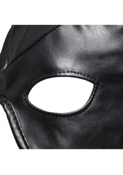 Master Series Dungeon Demon Bondage Hood with Horns