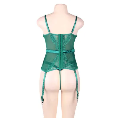 Emerald Lace Corset Two Sizes Available