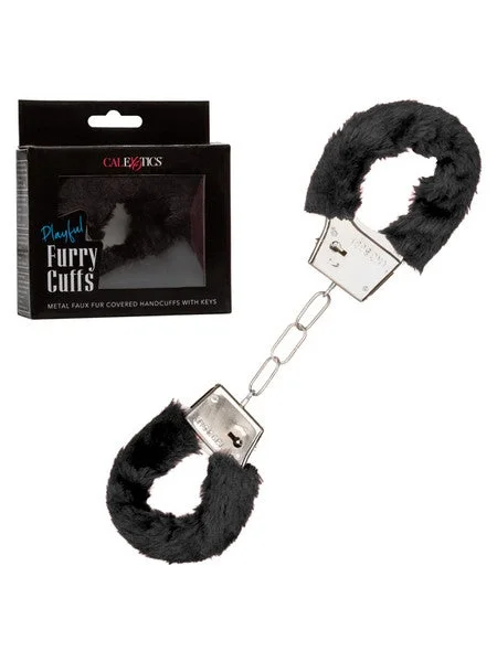 Playful Furry Cuffs - Black