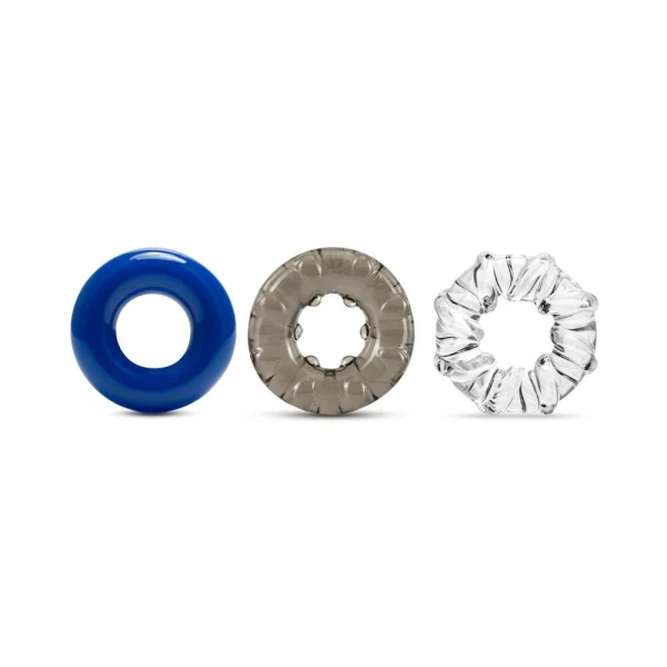 Stay Hard Triple Stretch 3pk Cock Rings — image 11 of 15