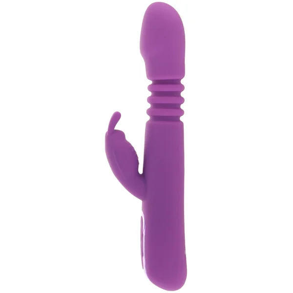 Jack Rabbit Elite Thrusting Rabbit Silicone Rechargeable Dual Stimulation Vibrator By CalExotics