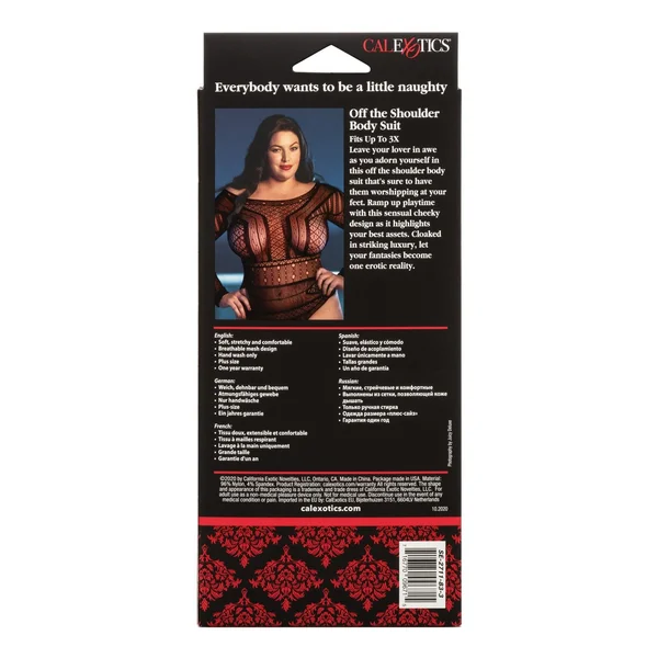Scandal Plus Size Off the Shoulder Body Suit - Plus Size - Black — image 25 of 25