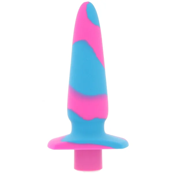 Avant Vibrotize Rechargeable Waterproof Vibrating Silicone Butt Plug By Blush - Fuchsia