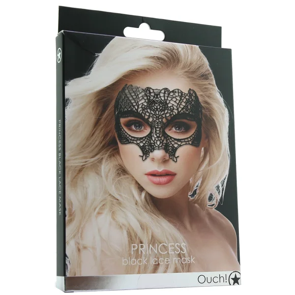 Princess Black Lace Mask Black