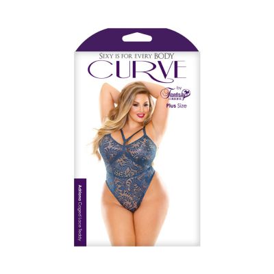 Adriana Caged Lace Teddy 1x 2x