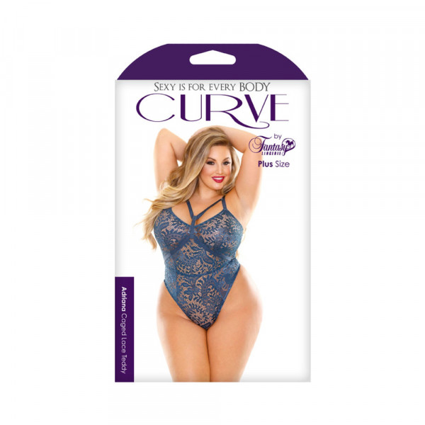 Adriana Caged Lace Teddy 1x/2x