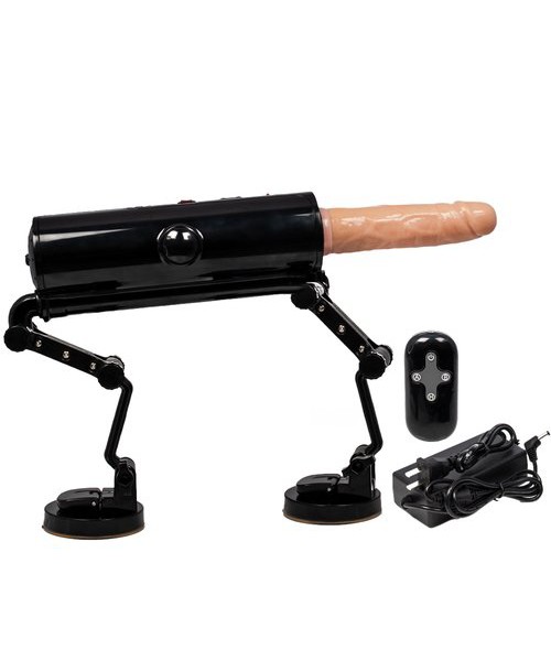 Bondara Tactical Enforcer Black Sex Machine with Dildo – 5.5 Inch