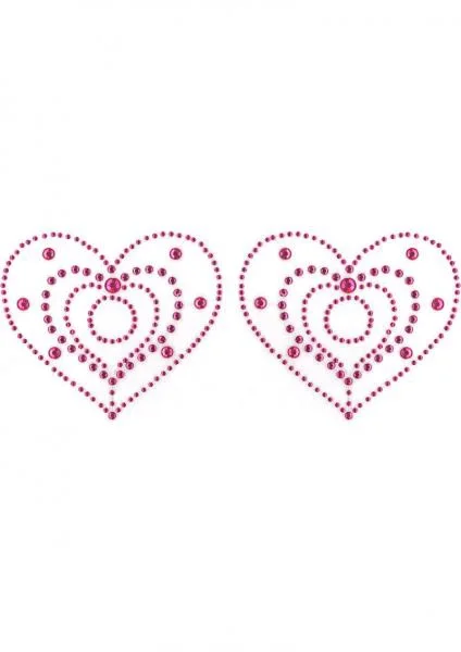 Crystal Heart Pink Pasties