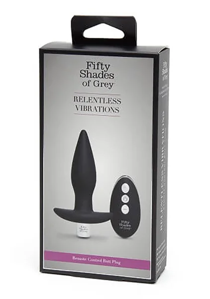 Fifty Shades of Grey Relentless Vibrations Remote Control Butt Plug