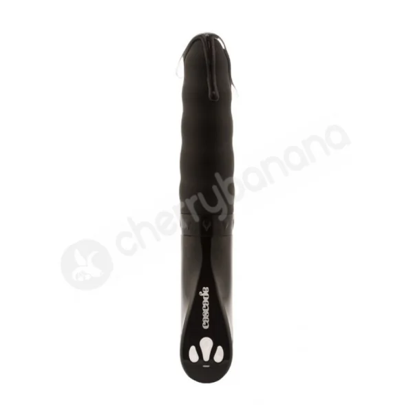 Cascade Wave Twilight Black Self Lubricating Vibrator