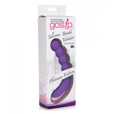 Curve Novelties Gossip Silicone Beaded Vibrator 50x Violet