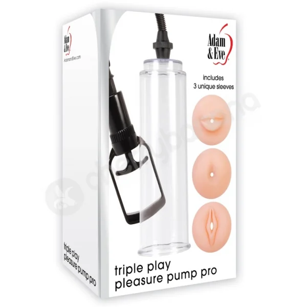 Adam & Eve Triple Play Pleasure Pump Pro Penis Pump