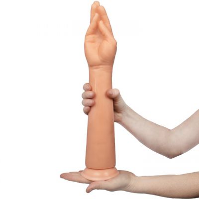The White Knuckle Ride Monster Light Tone Dildo 17 Inch