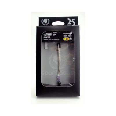 Tweezer Clit Clamp With Purple Bead