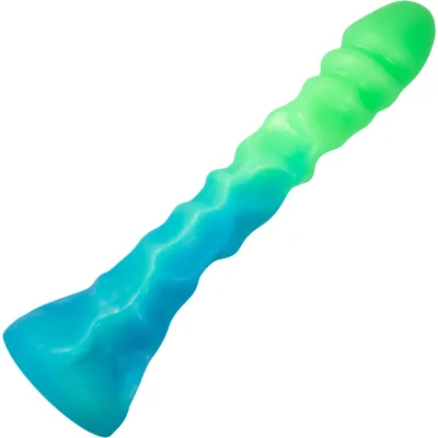 The Alien Probe Thing 12 Silicone Glow In The Dark Dildo By Uberrime Blue Lagoon