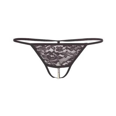 G string With Chain Black S m
