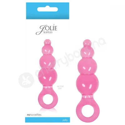Jolie Ripples Pink Small Butt Plug