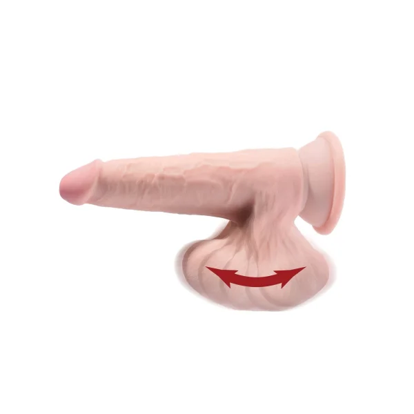 7 Inch Triple Density Cock With Swinging Balls