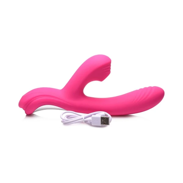 Power Bunny Shudders Suction Vibe Silicone Rechargeable Red — image 5 of 7