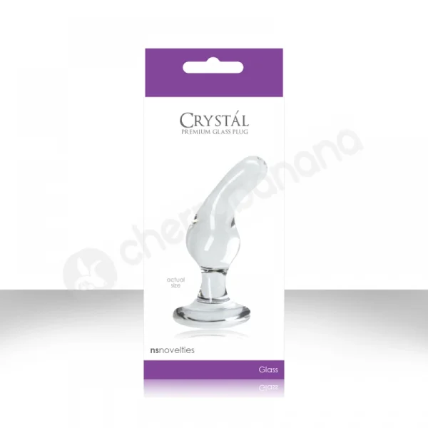 Crystal Premium Clear Glass Butt Plug