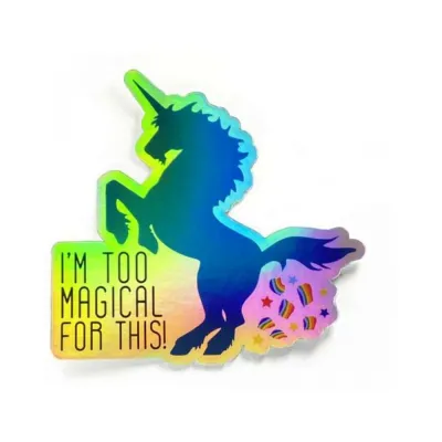 Games Novelty Twisted Wares I m Too Magical For This Sticker