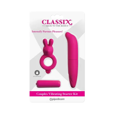 Classix Couples Vibrating Starter Kit Pink