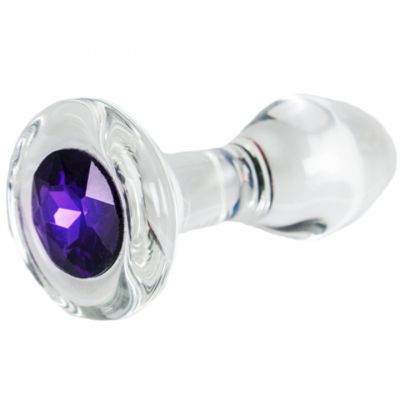Glacier Glass Jewelled Butt Plug 4 Inch
