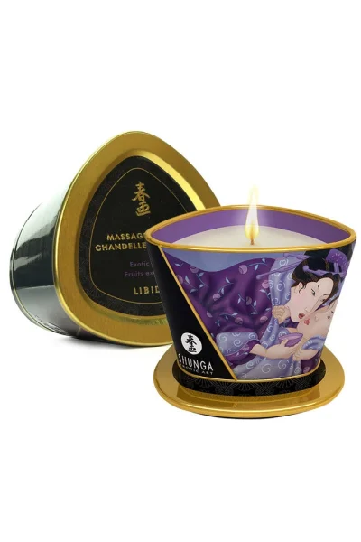 Shunga Soy Based Massage Candle - Exotic Fruits