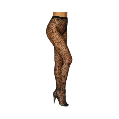 Women s Lingerie Dreamgirl Abstract Knitted Fishnet Pantyhose Black O s
