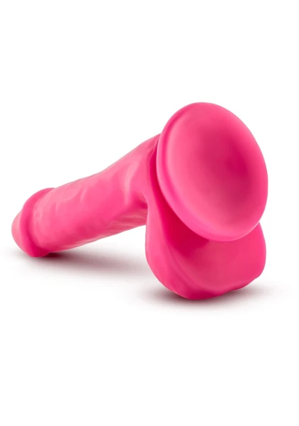 Neo Elite - 6" Silicone Dual Density Dildo with Balls