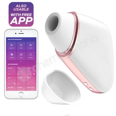 Satisfyer Love Triangle White App Controlled Vibrating Clitoral Stimulator