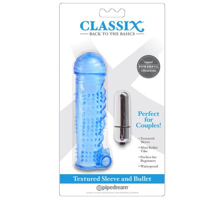 Classix Textured Sleeve and Bullet Blue